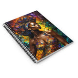 Black Girl Spiral Notebook - Ruled Line