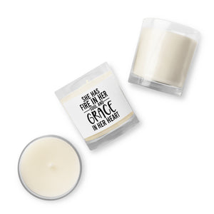 Fire in her Soul Glass jar soy wax candle