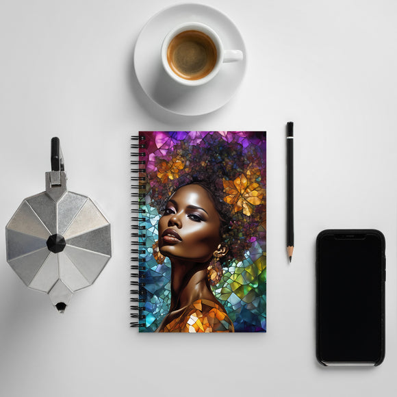 Black Girl Spiral notebook