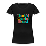 Thankful Women’s Premium Organic T-Shirt - black