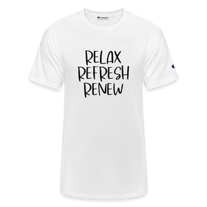 Relax Champion Unisex T-Shirt - white