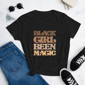Black Girl Been Magic Women's short sleeve t-shirt